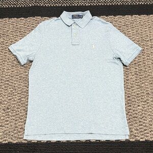 Polo Ralph Lauren Polo Shirt Men’s Sz M Heather Blue Preppy Classic Casual